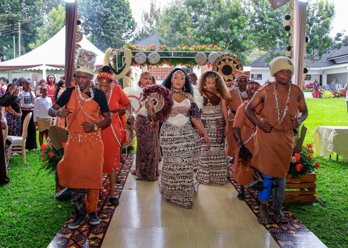 LittleSteps_BS's tweet photo. 💍❤️ LOVE IN THE AIR! Kirinyaga Governor Anne Waiguru’s son, Ian, has officially tied the knot with his longtime girlfriend, Joanne, in a stunning traditional wedding ceremony attended by family and close friends. https://t.co/bXDzLimAYm