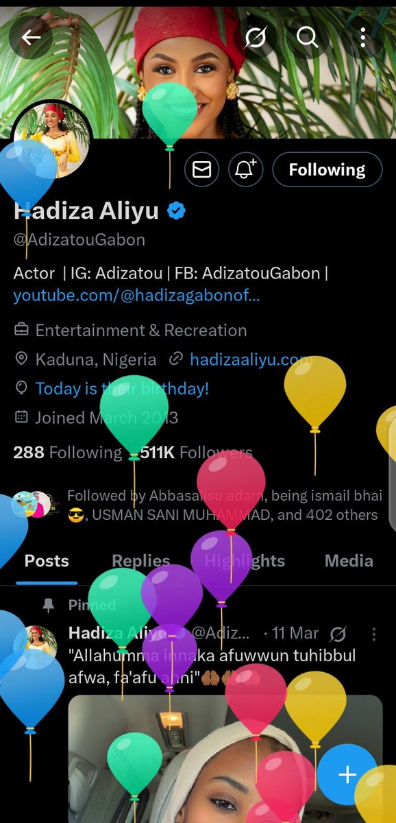 aamer_roshan's tweet photo. Wishing a truly remarkable woman a very Happy Birthday. Aunty Hadiza, your presence is a gift, your kindness is a blessing, and your love is treasured by all who know you. @AdizatouGabon https://t.co/9x1ZzgWjnF