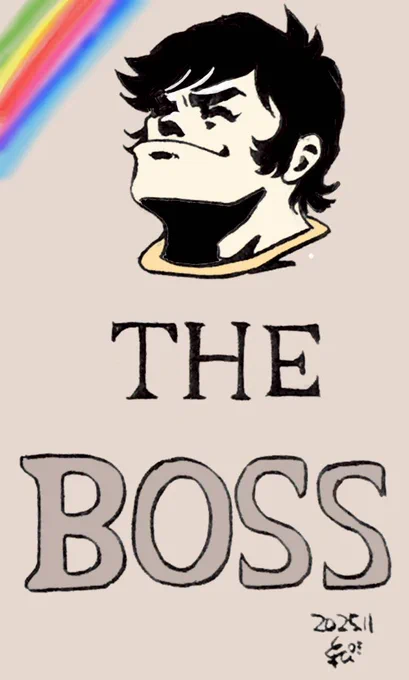 #永井豪 #マジンガーZ #ボス #サントリーBOSS #ファンアート #一発ネタ ……だわさ…(¯-¯٥)