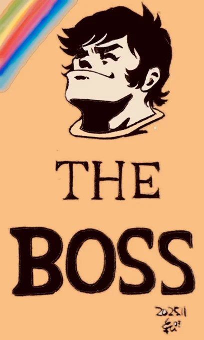#永井豪 #マジンガーZ #ボス #サントリーBOSS #ファンアート #一発ネタ ……だわさ…(¯-¯٥)