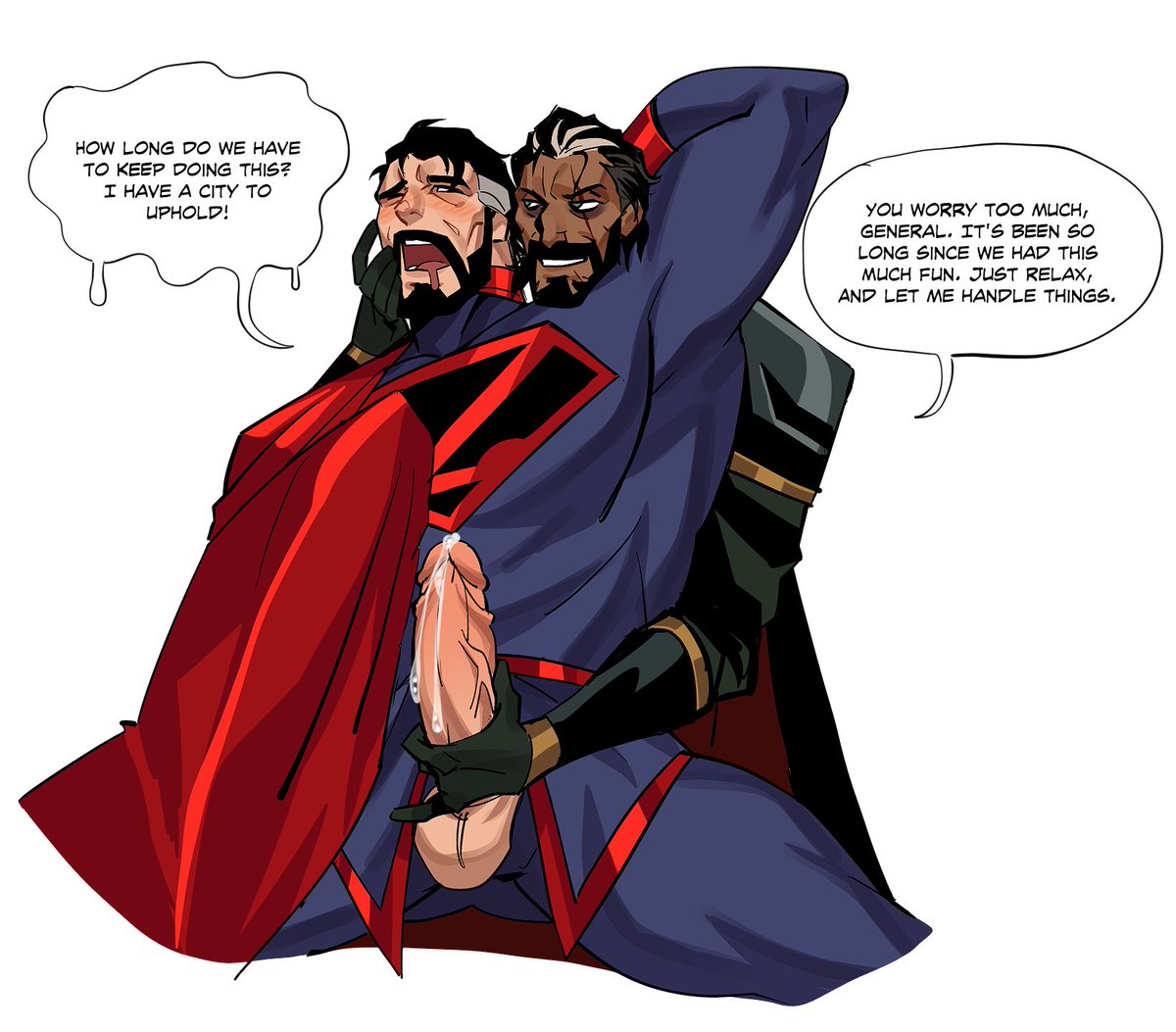 Max_Draws_Stuff's tweet photo. General Zod x Ra's Al Ghul AU where theyre the world's finest https://t.co/8eFro9zbxn