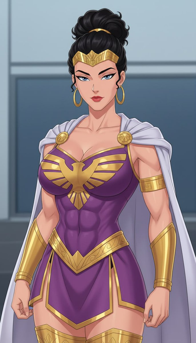 RhiannonInSL's tweet photo. And the last one for the evening, of Queen Hippolyta. The original art here is from the game Dark Legions by DC. She looks amazing! https://t.co/t34kRMEnCg