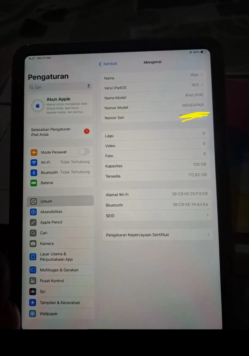LuluMath99's tweet photo. WTS ipad gen 11 128gb IBox Pink

garansi on
Bh 100% cc 57 (like new)
 dapet case, pencil

💰6.3
Dom Jaksel, COD sekitar jkt dan tng 
oren🍊 avail https://t.co/1gNDSYwc47