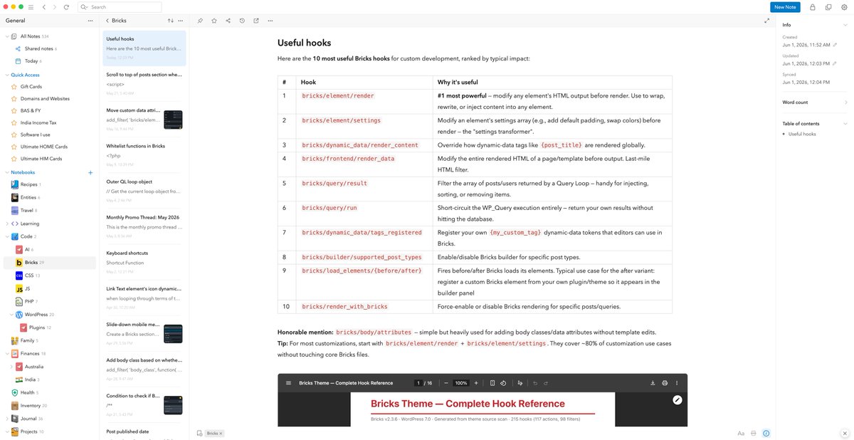 srikat's tweet photo. Trying out OpenCode with MiniMax M3 Free.

Asked it to list top 10 Bricks hooks and to create the complete list as a PDF reference.

Routine tasks like listing plugins, custom fields creation, population, posts generation can now be delegated to such free AI models. https://t.co/9yBILy387Y