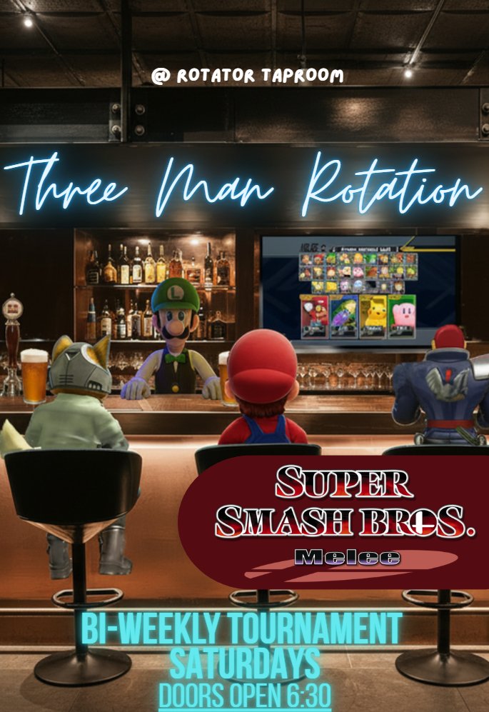 NorCalMelee's tweet photo. Get ready for a new biweekly tourney series in 925 starting June 13th! 🍺🍺🍺

3 Man Rotation (3MR) at Rotator Taproom in Walnut Creek on Saturdays.

Details/link below ⬇️ https://t.co/2MACt3i8As
