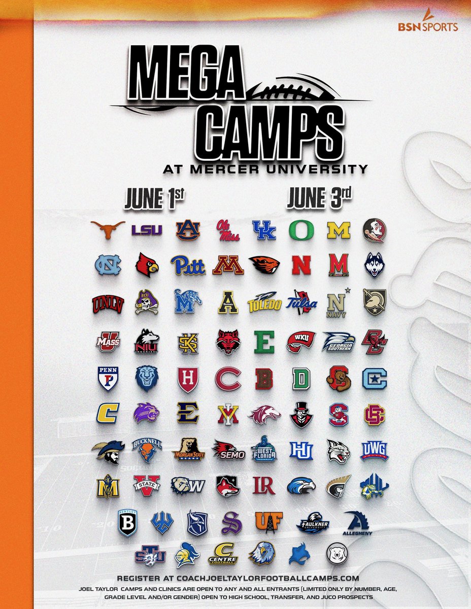 MadreionB's tweet photo. I will be attending Mercer university mega camp June 1’st!! (Session 4)
@CoachSamCurry https://t.co/ocFdwykdtd
