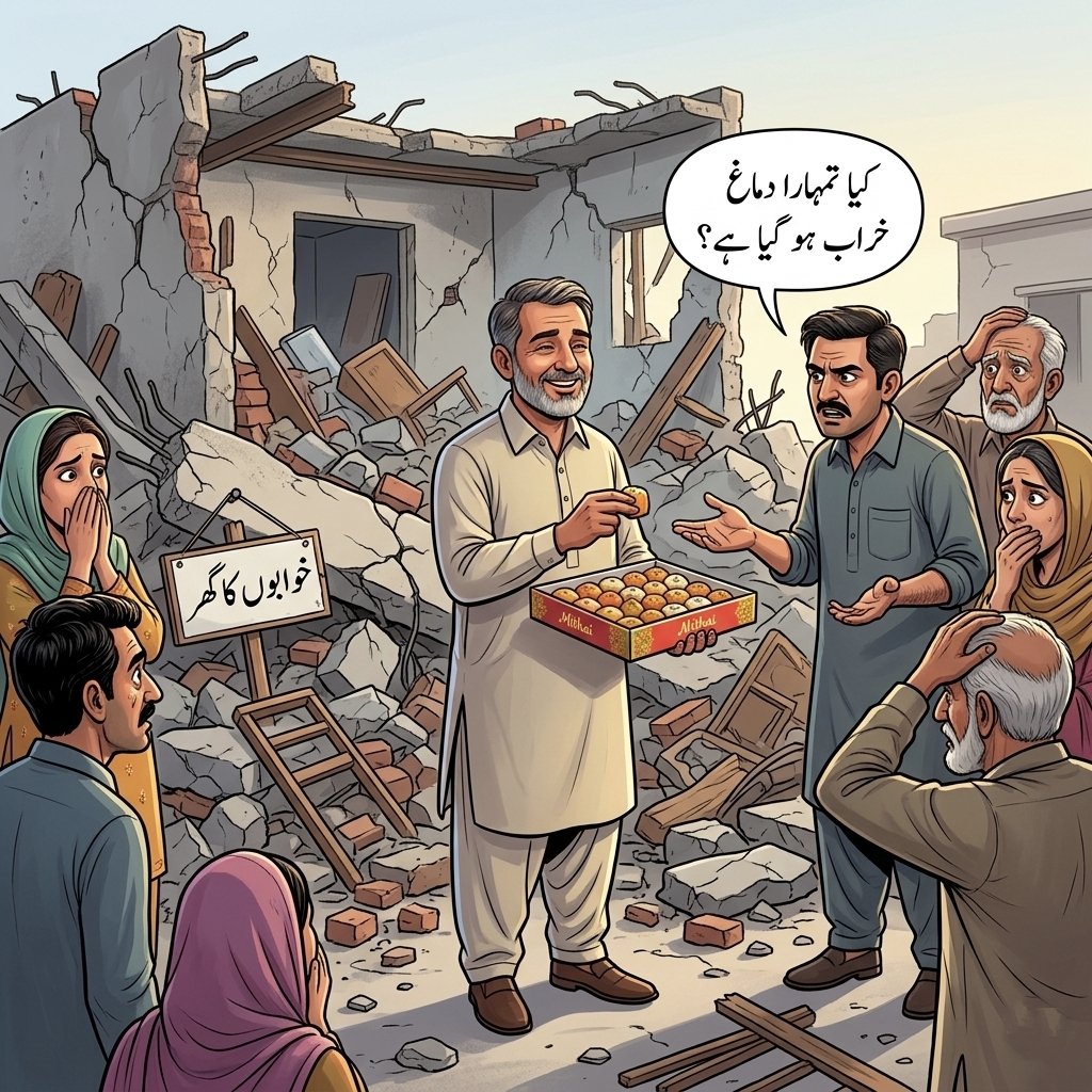 UrduVirsa's tweet photo. ایک آدمی نے سالوں کی محنت سے پیسہ جوڑ جوڑ کر اپنی بیوی اور بچوں کے لیے ایک خوبصورت نیا گھر تعمیر کیا۔
جب گھر مکمل ہوا تو اس نے فیصلہ کیا کہ تین دن بعد اپنے اہل خانہ کے ساتھ نئے گھر میں شفٹ کرے گا۔

لیکن… شفٹنگ سے ایک دن پہلے رات میں زلزلہ آیا۔
وہ نیا، خوابوں جیسا گھر زمین بوس ہو گیا۔

اگلی صبح جب محلے والے، عزیز و اقارب افسوس کے لیے ملبے پر کھڑے تھے…
تو اچانک گھر کا مالک ہاتھ میں مٹھائی کا ڈبہ لے کر پہنچا اور سب میں مٹھائی بانٹنے لگا۔

لوگ حیران رہ گئے!
ایک صاحب نے غصے سے پوچھا:

"کیا تمہارا دماغ خراب ہو گیا ہے؟
اتنا بڑا نقصان ہوا اور تم خوشیاں بانٹ رہے ہو؟"

گھر کے مالک نے مسکرا کر جواب دیا:

"نہیں...
میں تو اپنے رب کا شکر ادا کر رہا ہوں کہ زلزلہ ایک رات پہلے آیا۔
اگر میں اپنے بچوں کے ساتھ اس گھر میں ہوتا،
تو آج مٹھائی نہیں بانٹ رہا ہوتا بلکہ ملبے کے نیچے دفن ہوتا۔" 💔

زندگی میں ہمیشہ دو پہلو ہوتے ہیں:
✨ ایک شکایت کا
✨ دوسرا شکر کا

ہم کیا چنتے ہیں…
یہی ہماری سوچ اور ایمان کی پہچان ہے۔ 🤲