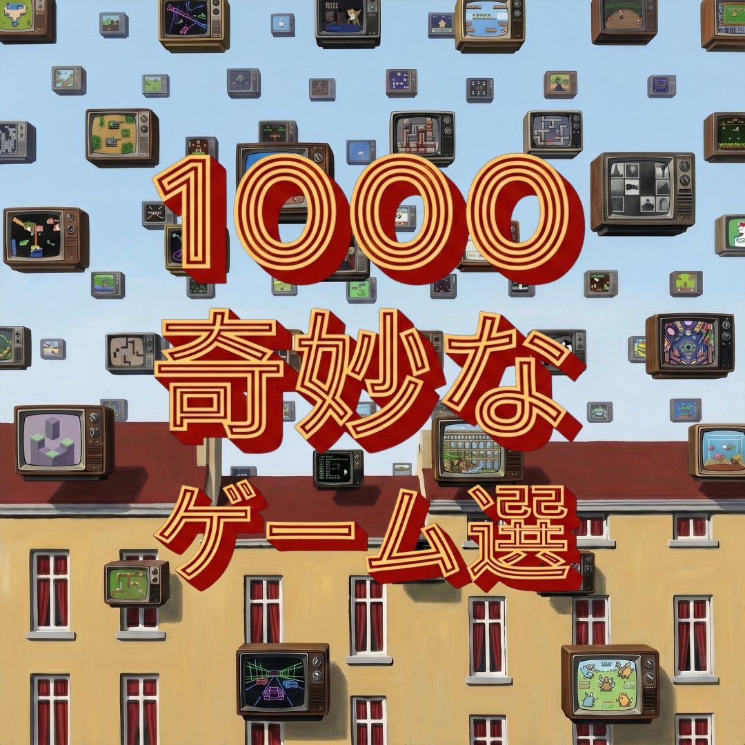 G_Godaka's tweet photo. ゲーム紹介1,000本記念特集
【奇妙なゲーム選】

紹介した20作品をリプにまとめたので
一気見したい方はご覧ください▼ https://t.co/bxTw0w18Ts