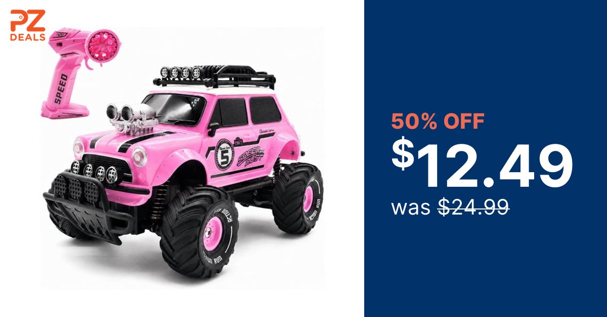 Pink Remote Control Monster Truck for ONLY $12.49! Click here to