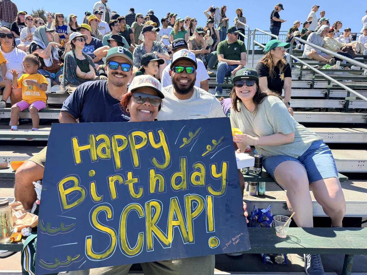 joebhorton's tweet photo. Game 12 Recap! The @OaklandBallers complete the sweep of the @MobilesBaseball with a 7-1 win on Scrappy’s birthday. Postgame talk with Miles, Petersen, Bufford, and Drewek on his return and Lozovoy on his debut 

https://t.co/3bzxjf12Nm https://t.co/ojR1YKqci3