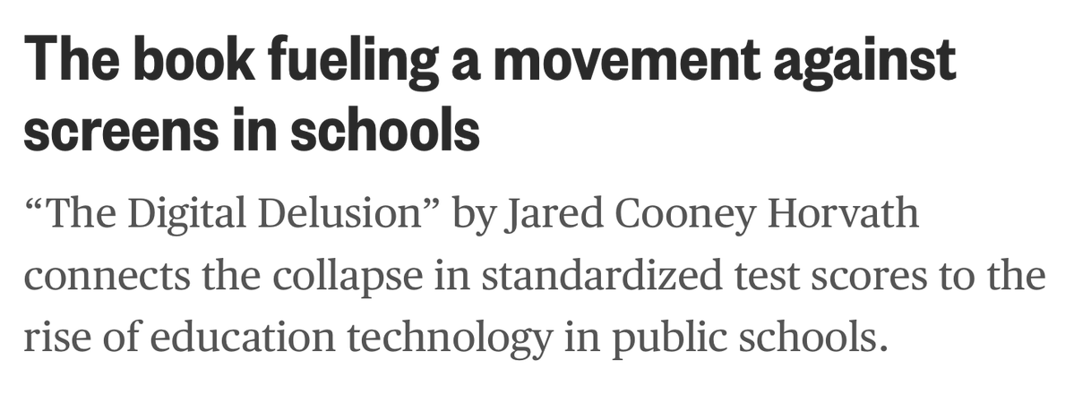 Dale_Chu's tweet photo. Horvath’s critique of classroom screens didn’t go viral by accident. It struck a nerve because it gives a scientific voice to the collective burnout parents and teachers feel fighting the screen battle. https://t.co/KqhddbK4vg