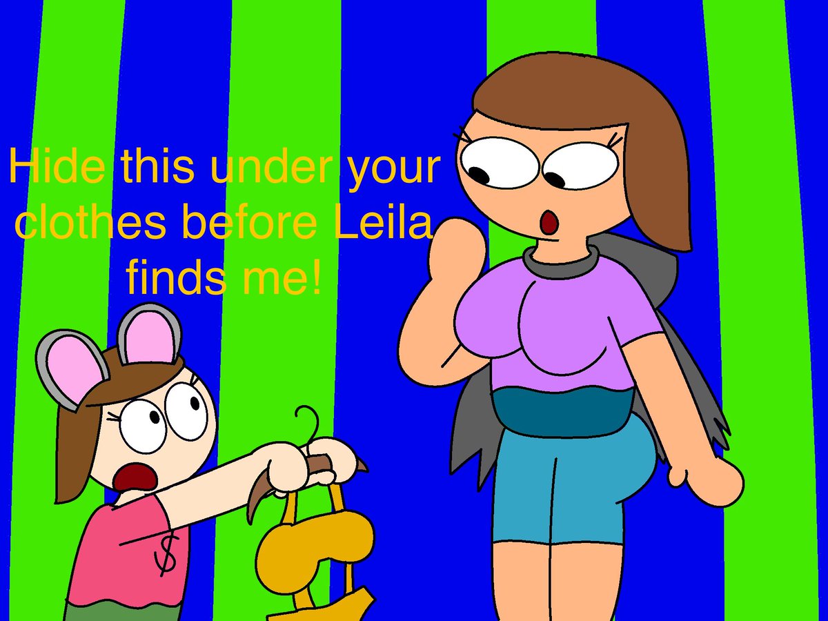 Toonsforfun's tweet photo. Greta steals a swimsuit https://t.co/fGkyI65XyV