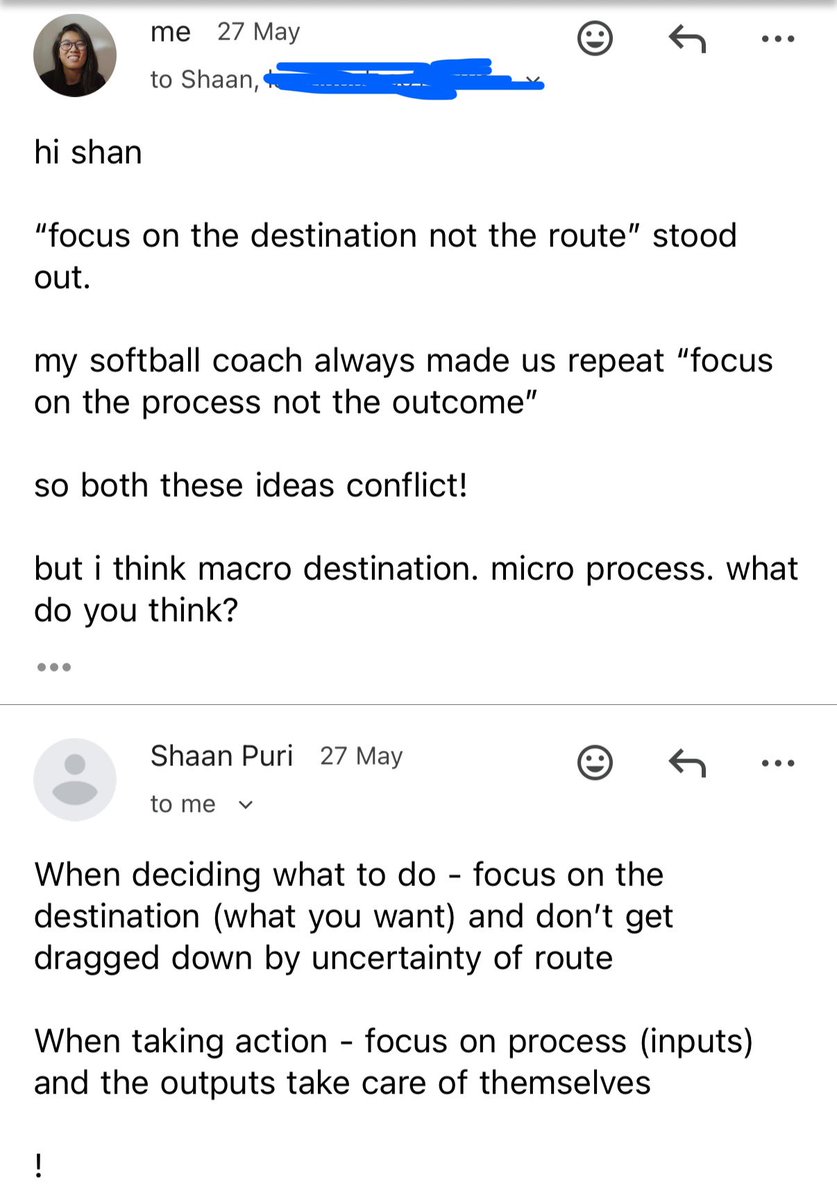 dahliasan_'s tweet photo. great insight worth sharing

and glad i finally have a clear resolution for this conflicting idea! thank you @ShaanVP

another parallel idea is govts/institutions drown in bureaucracy lean on systems and processes too much - they should zoom out and focus on outcome. https://t.co/WR8L8jj3NQ