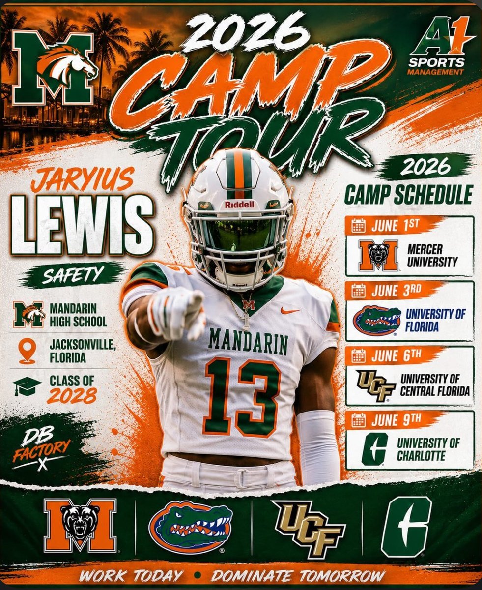 jaryiuslewis's tweet photo. Camp dates @TheFYFQuarter @Coach_Cason1 @BullockToby1 @CoachDrake_11 @Coachcal_King @HarrisNOFLYZONE @CoachGrinch https://t.co/P7BgB4HyV5