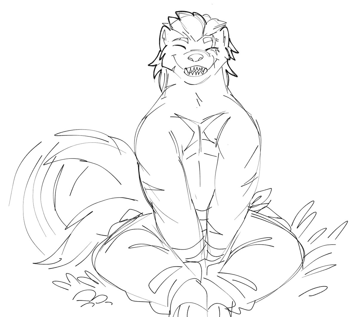 dustifang's tweet photo. Doodling my barbarian honey badger fursona.... https://t.co/iNR1jHeyhR