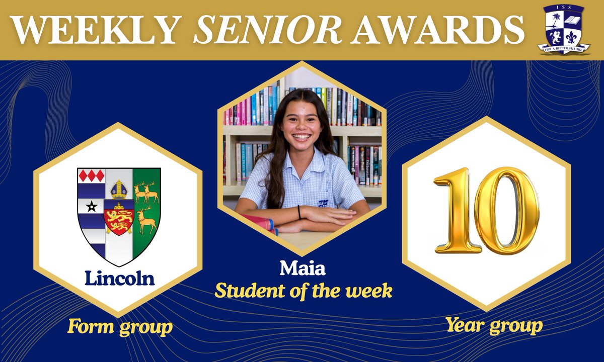 ISSamuiOfficial's tweet photo. Congratulations to Maia - Year 10 as Senior Student of the Week.
Top Form Group was Lincoln (140 points)
Top Year Group was Year 10 (211 points)

Congratulations to
Phoenix - Y7
Ivy - Y8
Alex - Y10
Maia - Y11
Latte - Y11
Who are all Year Group Leaders. https://t.co/vHeKwtChAb