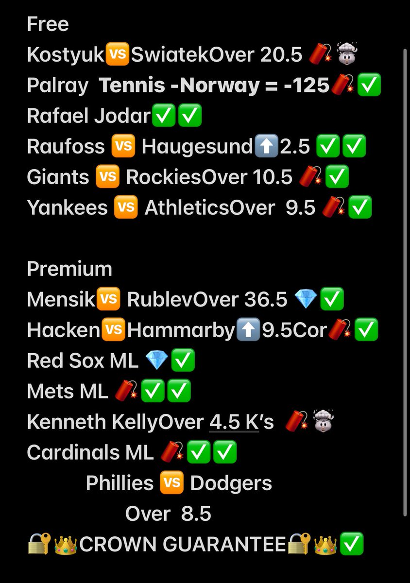 Senseisports1's tweet photo. #Today

#FreePicks &amp; #Premium

 ✅✅✅✅✅✅✅✅✅ https://t.co/8RoMpv0iQm