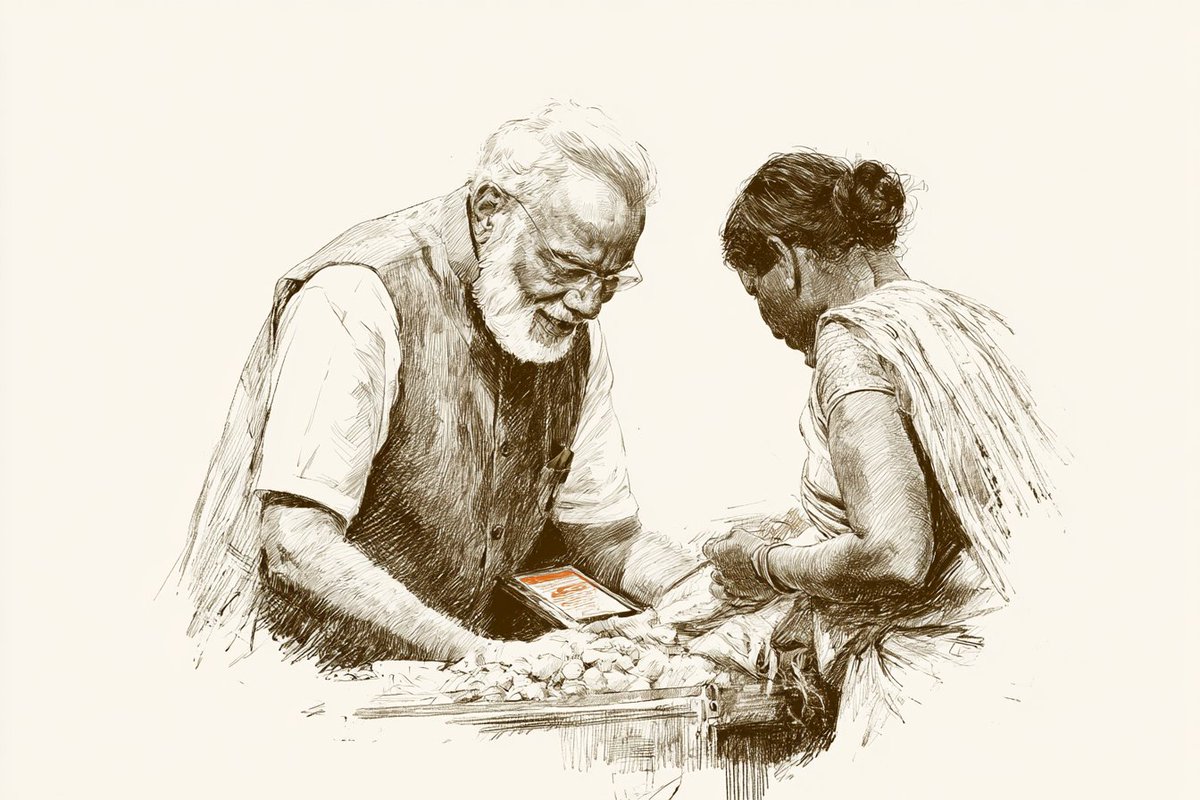 HarjinderTalwar's tweet photo. Nobody designed SVANidhi as a women's scheme. Yet 51.4% of its beneficiaries are women. Because that's who was always at the stall — before sunrise, without a credit score, without a bank's attention. 8.41 billion digital transactions later, they're not invisible anymore. https://t.co/MBGm1IGKjH