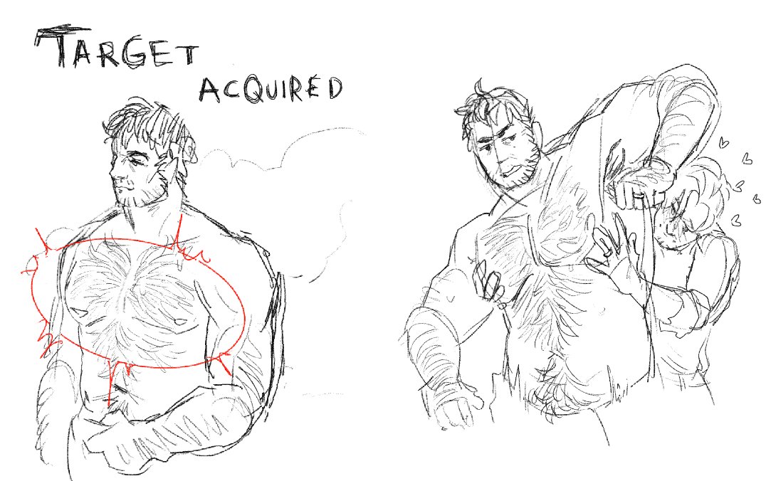 casthecorpse's tweet photo. should i finish this?
leon loves his husband who is twice his size :) 
#chreon https://t.co/SaQ4Wh7OkS