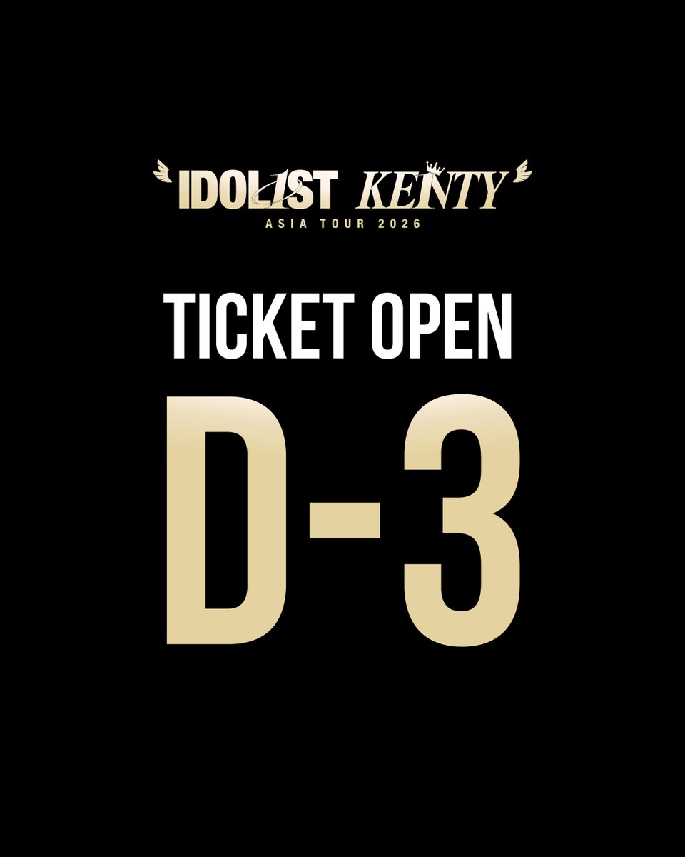 liveland_'s tweet photo. ⏰ 티켓 오픈 D-3

"IDOL1ST KENTY" ASIA TOUR 2026 in SEOUL

🎫 예매 정보
• 예매일시 : 2026년 6월 4일(목) 2PM(KST)~
• 예매처 : YES24 티켓
• 예매페이지 :
➡ Korea https://t.co/UNNMW7JSH3
➡ Global
https://t.co/lEXDnrkDuY

#나카지마켄토 #中島健人 #KentoNakajima
#IDOL1ST #켄티 https://t.co/4nESo9GW6L