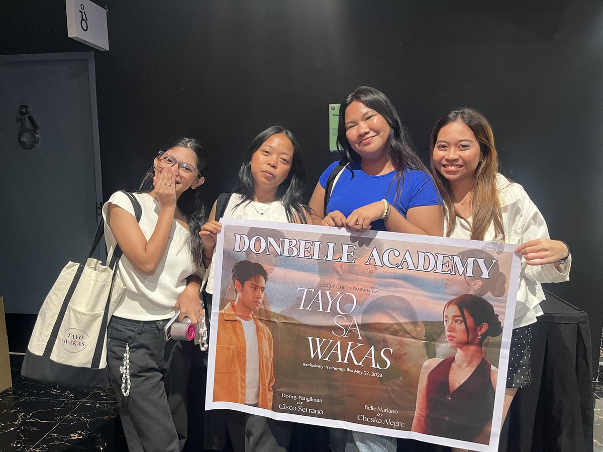 dbjassy's tweet photo. Thank youuu @donnypangilinan and @bellemariano02 for visiting our @DonBelleAcademy Blockscreening at Sm North Directors Club. 🖤❤️

#DonBelle #TayoSaWakas https://t.co/0ghyZ64BlH