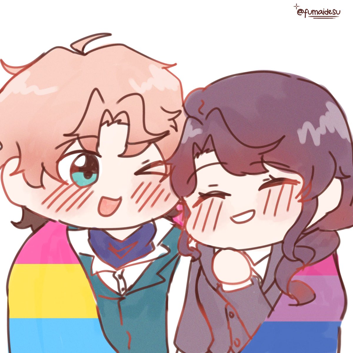 fumaidesu's tweet photo. 【Yume || bilissa 🍎🪻】

Happy pride month for my fellow queers!!! here's my little hc of them hihi

#Bilissa #yumetwt #ocxcanon https://t.co/gXxzL4Wbus