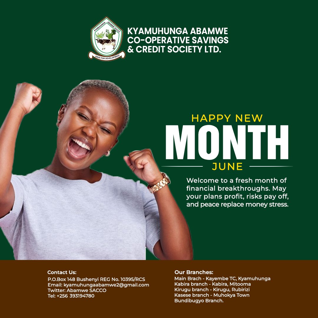AbamweSacco's tweet photo. Manifesting  good health,  great opportunities,  financial freedom, and happy heart.  Happy New Month to everyone from @AbamweSacco
#june 
#savefordevelopment https://t.co/6kSgR2NIAn