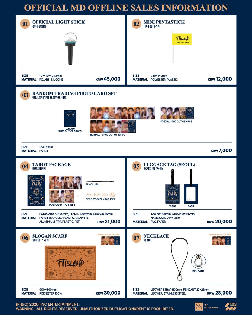 FT_FANCLUB's tweet photo. [Notice] 2026 FTISLAND TOUR 0 — XIX — III 'FaTe' in SEOUL
OFFICIAL MD 현장 판매 안내

✔️ https://t.co/DnBAGbUtSY

자세한 사항은 이미지를 확인해주세요.

#FTISLAND #FT아일랜드 #FaTe https://t.co/qylycLR4Ij