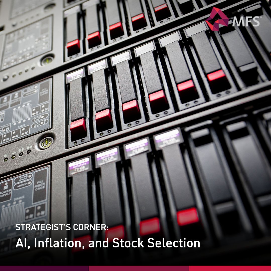 followMFS's tweet photo. Markets are moving into a higher‑cost, supply‑constrained environment. AI is driving growth, but scaling AI demands substantial infrastructure investment. In this context, disciplined stock selection is essential. Read the latest: https://t.co/wYjwTefWGn. https://t.co/IVgsKVmSdd