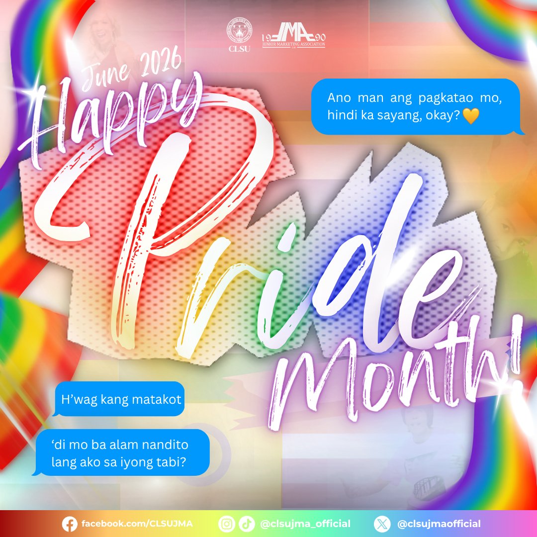 clsujmaofficial's tweet photo. 𝗘𝘃𝗲𝗿𝘆 𝗦𝘁𝗼𝗿𝘆 𝗗𝗲𝘀𝗲𝗿𝘃𝗲𝘀 𝗥𝗲𝘀𝗽𝗲𝗰𝘁    #PrideMonth #CelebrateDiversity #CLSUJMA https://t.co/zU3WAdHKnv