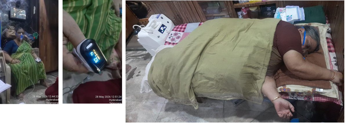 anilnp09's tweet photo. 🚨 URGENT HEALTH EMERGENCY | MUSHEERABAD   My 70‑yr‑old mother’s oxygen is down to 68–80%, surviving only on nebulizers &amp; oxygen support due to VOC fumes &amp; paper dust from an illegal printing press opposite our home. @CollectorHyd please act NOW. #SaveMusheerabad #AirPollution https://t.co/jyBfRl23i4