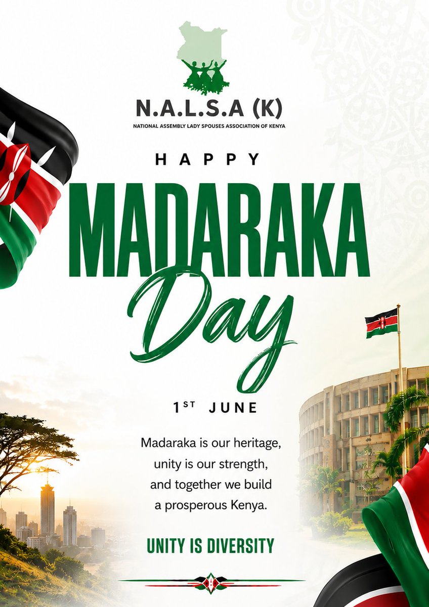 nalsa_k's tweet photo. As an association committed to supporting families, communities, and national development, we honor the values of unity, service, and shared responsibility that continue to strengthen Kenya.

Happy Madaraka Day.
#madarakaday #nalsakenya #unityinservice https://t.co/S6BGzhFVAJ