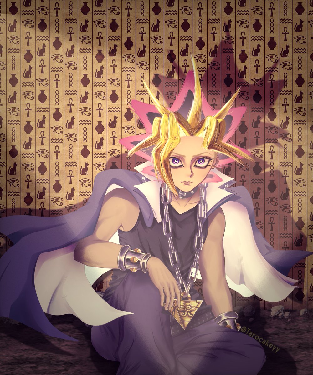 tarocakeyy's tweet photo. Anyone delighted in a fanart of Yami Yugi? Requested by a friend on Facebook! #yamiyugi #yugioh #fanart #ibispaintx https://t.co/z2Ms8a8sMB