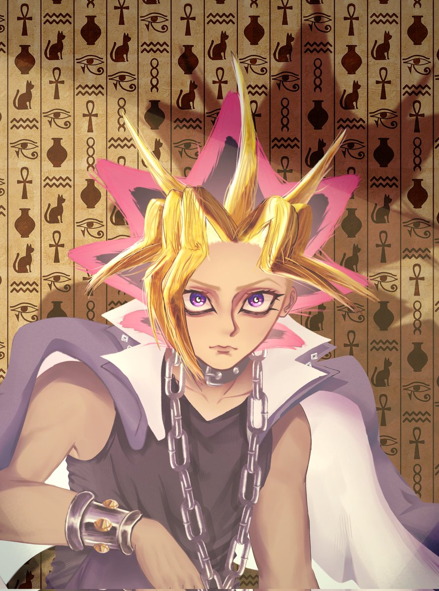 tarocakeyy's tweet photo. Anyone delighted in a fanart of Yami Yugi? Requested by a friend on Facebook! #yamiyugi #yugioh #fanart #ibispaintx https://t.co/z2Ms8a8sMB