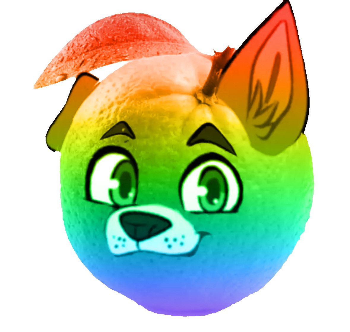 DailyOrangeRofi's tweet photo. Day 40 of Orange Rofi, now he’s Rainbow orange rofi for pride month :3 https://t.co/66g3e5rRfK