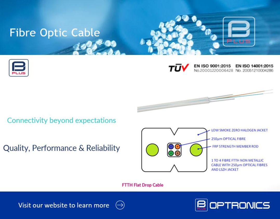Optronicsplus's tweet photo. FTTH Flat Drop Cable by Optronics® https://t.co/A5vA6qzzPv 
All dielectric flat duplex drop cable for FTTH (or FTTX in general) applications.
#optronics #structuredcabling #fibreoptic #datacentres #telecommunication #network https://t.co/KJDuqpYwQC