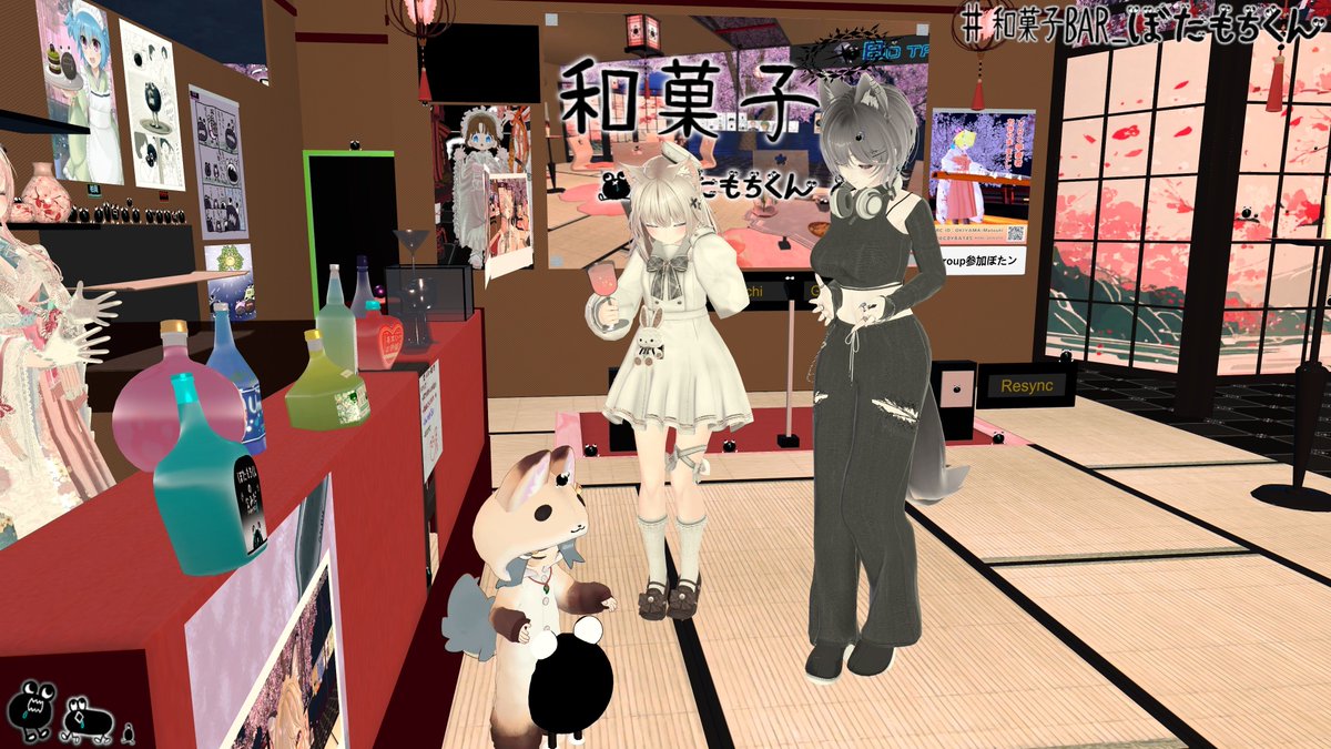 和菓子Bar_ぼたもちくん ベストショット📸(*´ω｀*) #VRChat #VRC_OKIKOTO