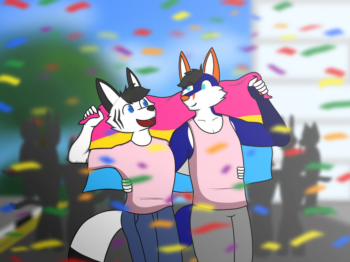 Zack_Irahza's tweet photo. It's that time of year again~

#Furry #FurryArt #Pride #Pridemonth https://t.co/p78yfXbqOQ
