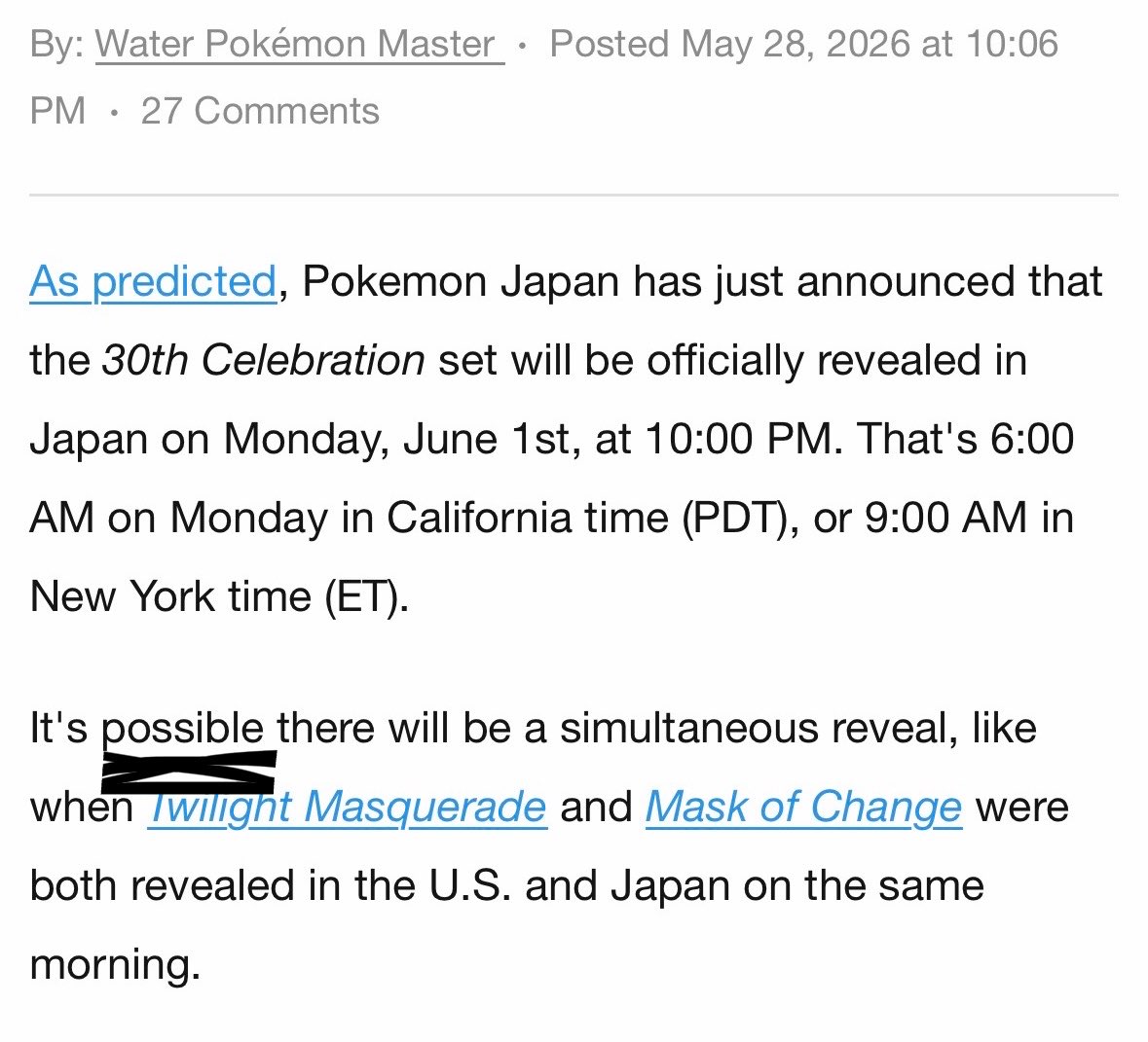 MOM - TCG and Collectibles - Drops and Restocks tweet media