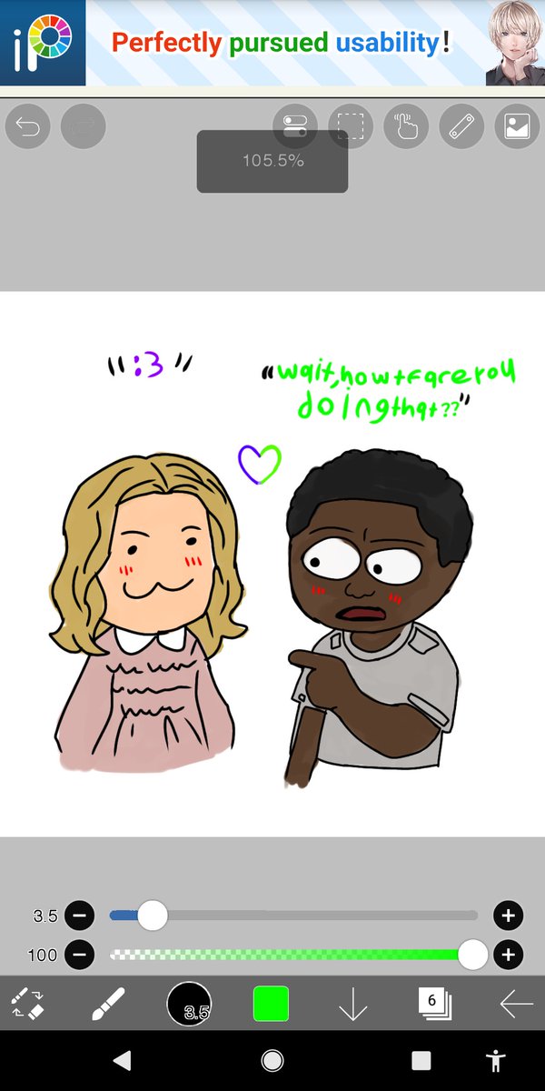 MikeNeedsEl11's tweet photo. I drew this as #Hopclair btw... https://t.co/Yilq3vsJLw