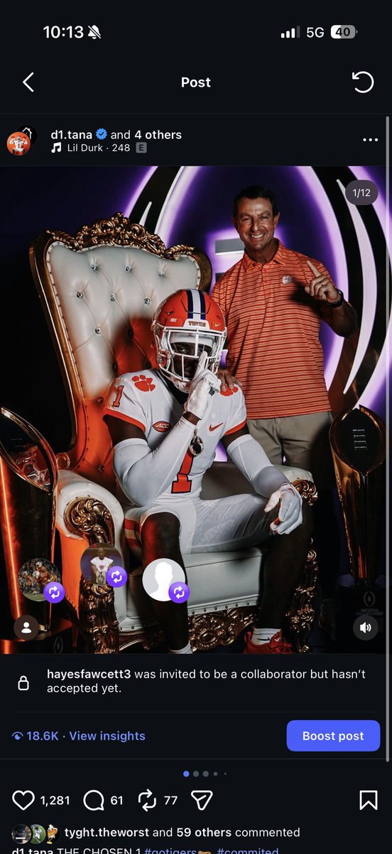santanaharvey_0's tweet photo. Clemson Fans Show sum love to my new post on ig @
D1.tana Go tigers !!! https://t.co/XuweVAuPJJ