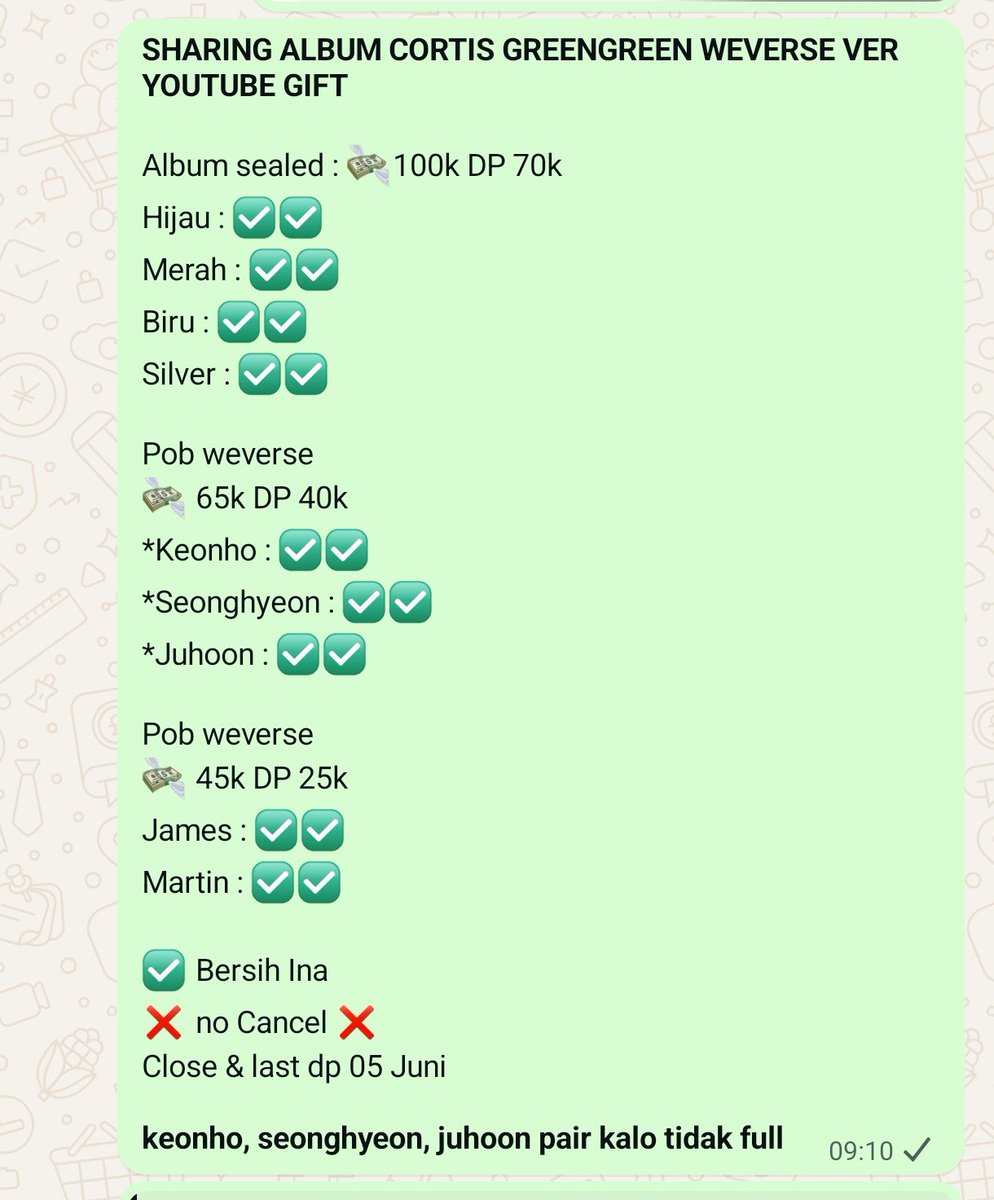 honmonostore's tweet photo. *SHARING ALBUM CORTIS GREENGREEN WEVERSE VER YOUTUBE GIFT*

JOIN GO?👇🏻
https://t.co/9wbX7i2EoE

#cortis #wts #wtb https://t.co/U1dHM52Itu