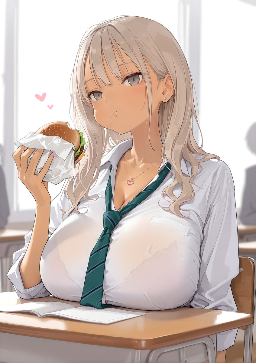 imaokitaAI's tweet photo. もぐもぐ🍔
SFW illustration https://t.co/HeQQN0WfHA