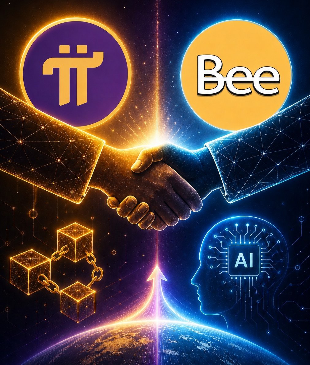 openex88's tweet photo. Sometimes friendships and collaborations are necessary. $PI and  $BEE https://t.co/QHDFsCDFjh