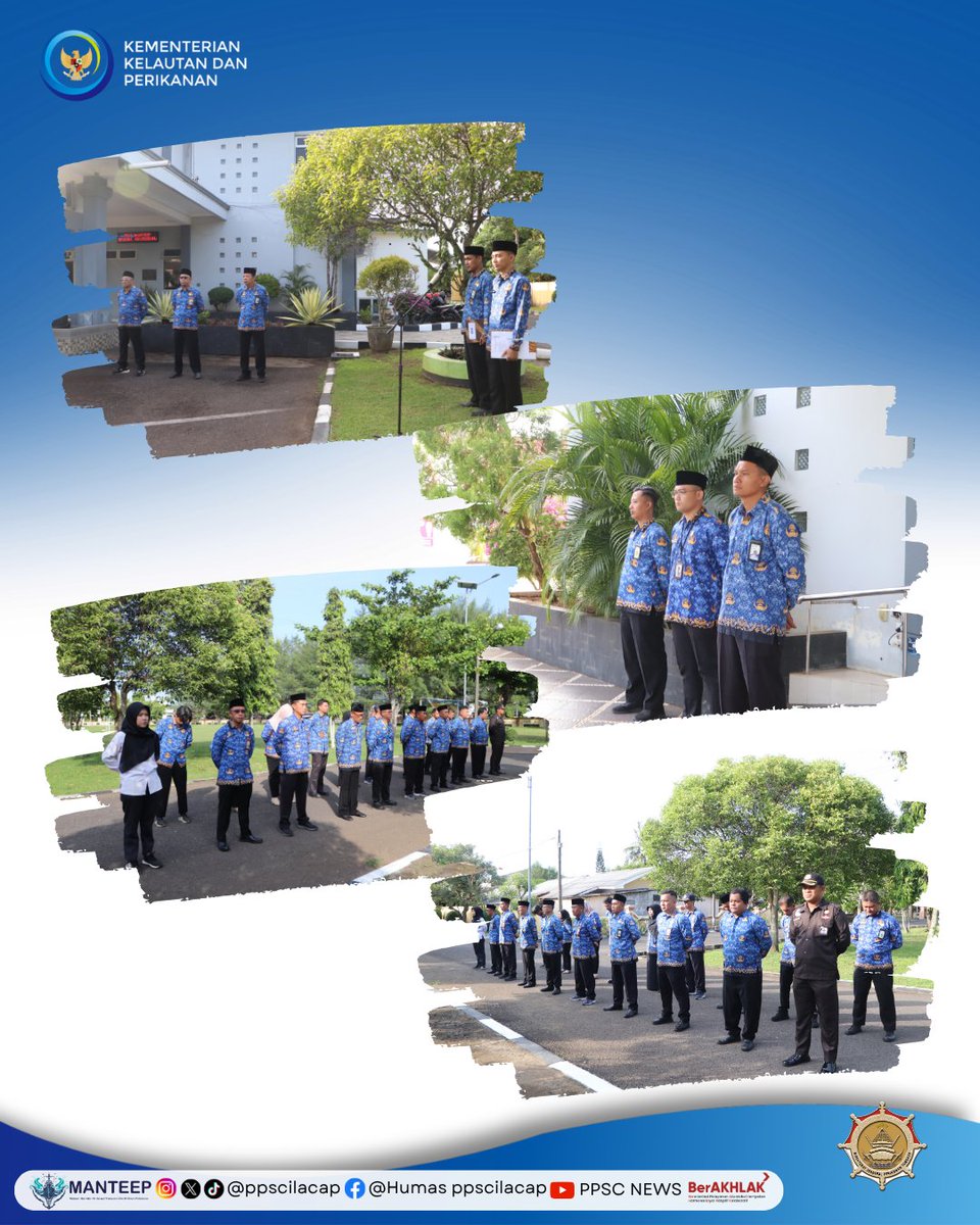 ppscilacap's tweet photo. PPS Cilacap melaksanakan Upacara Peringatan Hari Lahir Pancasila bertempat dihalaman Kantor PPS Cilacap, Senin 1 Juni 2026.

#DJPTDisiplin #DJPTBerdedikasi #DJPTBerprestasi #ppscmanteep #nelayannaikkelas https://t.co/z47pHN6A5X