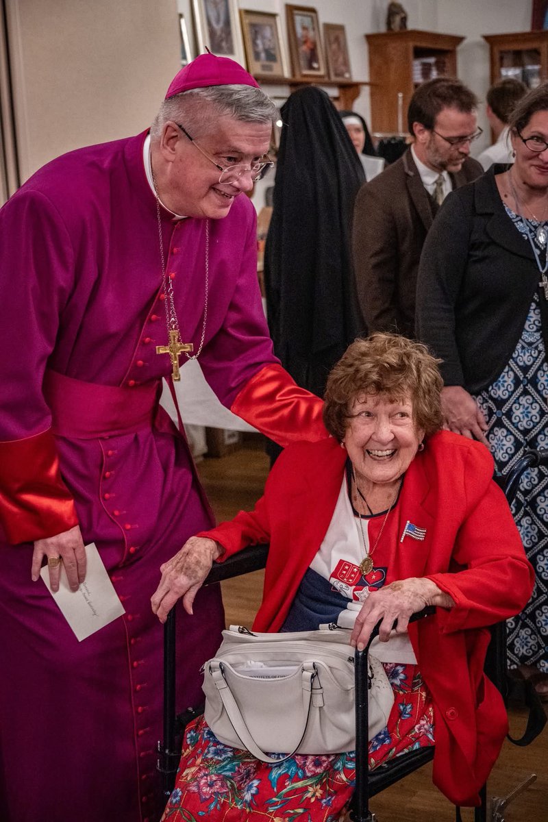 MaryOratory's tweet photo. The St. Mary's Family welcomed His Excellency Gerard W. Battersby, Bishop of the Diocese of La Crosse, WI. on his first official visit to the Oratory. What a truly joy filled day! Thank you, dear Bishop! 

MANY more photos of the day here: 
https://t.co/2TmmcboQsV https://t.co/qRfYGC3puz