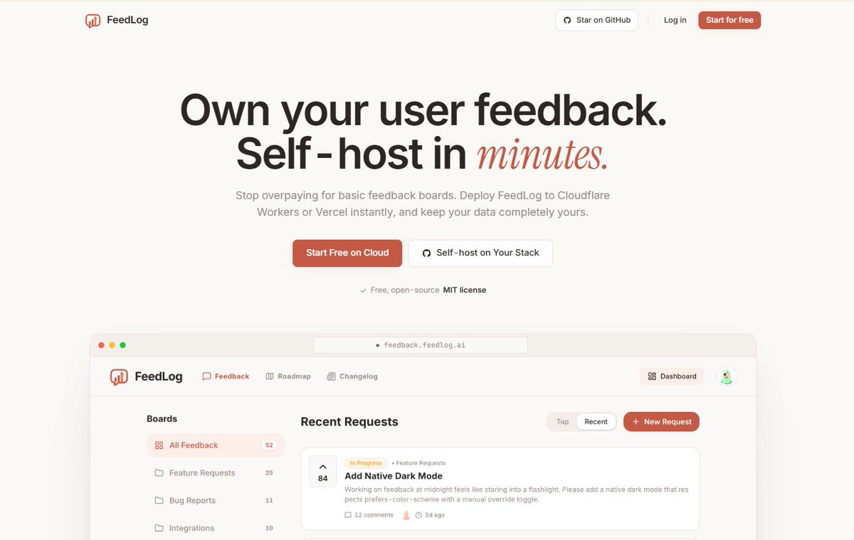 feedlog_ai's tweet photo. Working 200% to ship, yet users quit because they think you’re ignoring them?
The irony? You're still bleeding cash for expensive feedback tools before making any money.
FeedLog is the lightweight feedback log for small teams. 🚀https://t.co/Ry622iSKqY
#feedback #buildinpublic https://t.co/iFr5o2I7in