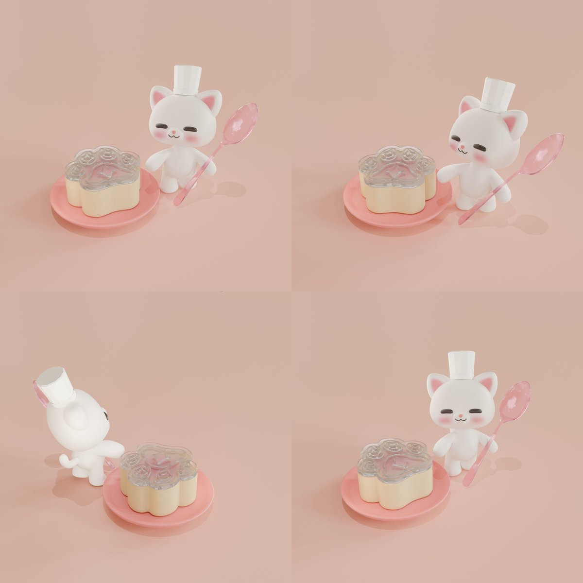 purring_cat_'s tweet photo. My entry for the #VGenChallenge ! Theme: Paws 🐾
I was inspired by Chinese sweets, it's something like a pudding with a sugar lid. https://t.co/YoWqvV8W45