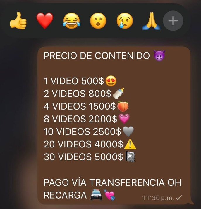 Atilaskybart's tweet photo. ⚠️ El sexo se volvió asqueroso, repugnante y nauseabundo, cuando a la dignidad sin razón le pusieron precio, desplazando su valor bajo la premisa conceptual de “vida moderna” y fue hay cuando a la prostitución por lujuria la potencializaron.

(Lo Que Se Comercialisa En @WhatsApp) https://t.co/LArG1h8quN
