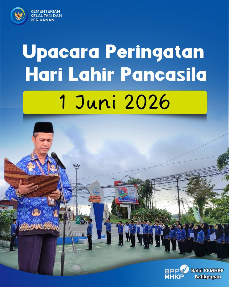 bppmhkp_bpn's tweet photo. Dengan Slogan nya “Kuat Sukses Maju Bersama”
Apel Pagi
Doa dan Morning Briefing
#BPPMHKP
#PanganBiru
#25tahunkkp
#sailbeyondwithblueeconomy
#2025KKPRiseTogether
#EkonomiBiruUntukIndonesiaEmas
#KKPGOID
#SaktiWahyuTrenggono https://t.co/snAtdDYAHo